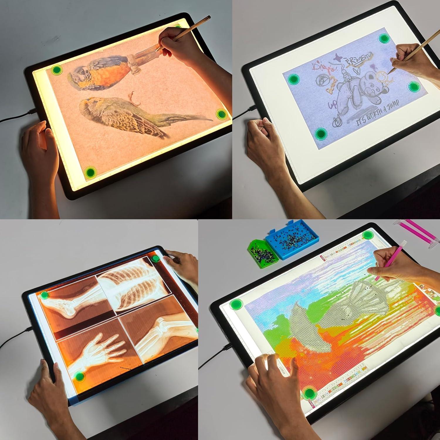 Mesa de Luz LED Elice A3 Ultra Brillante - Negro