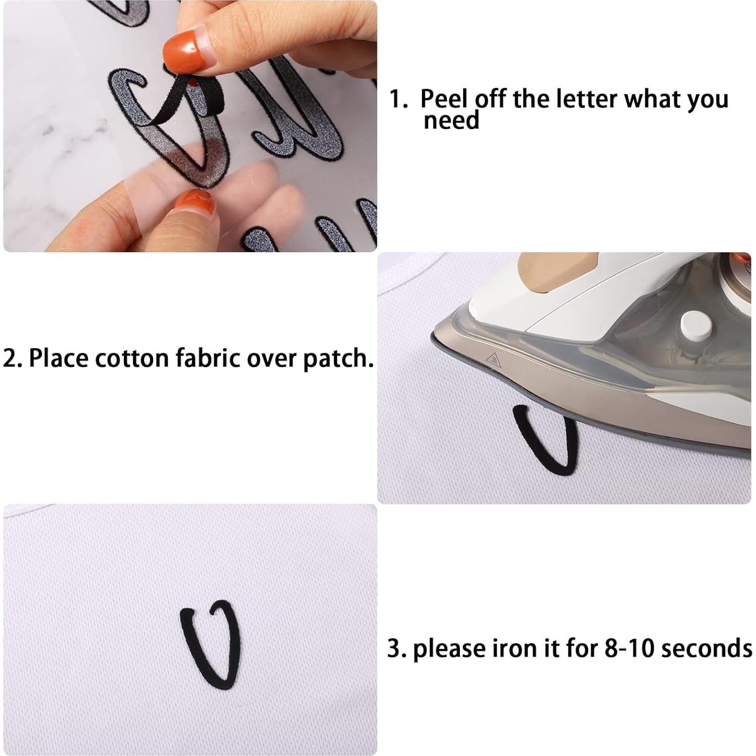 Outus Letras Transferibles Flock 279 Piezas 3.8 cm Negro