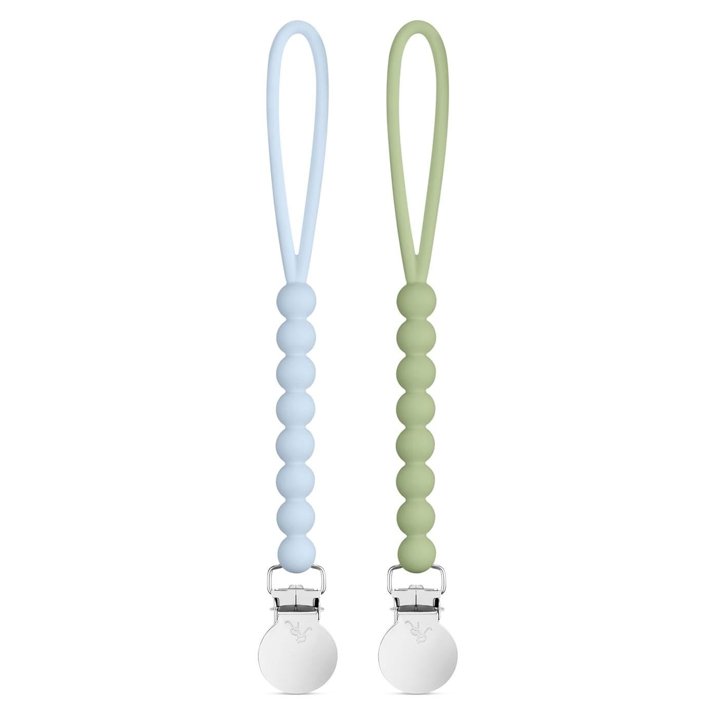 Ryan & Rose Cutie Clip 2 Pack - Sujetador de Chupete Silicona