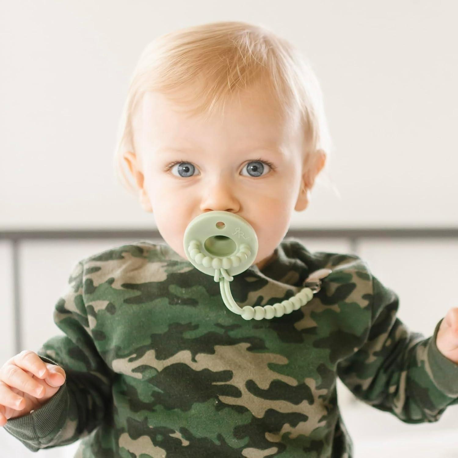 Ryan & Rose Cutie Clip 2 Pack - Sujetador de Chupete Silicona