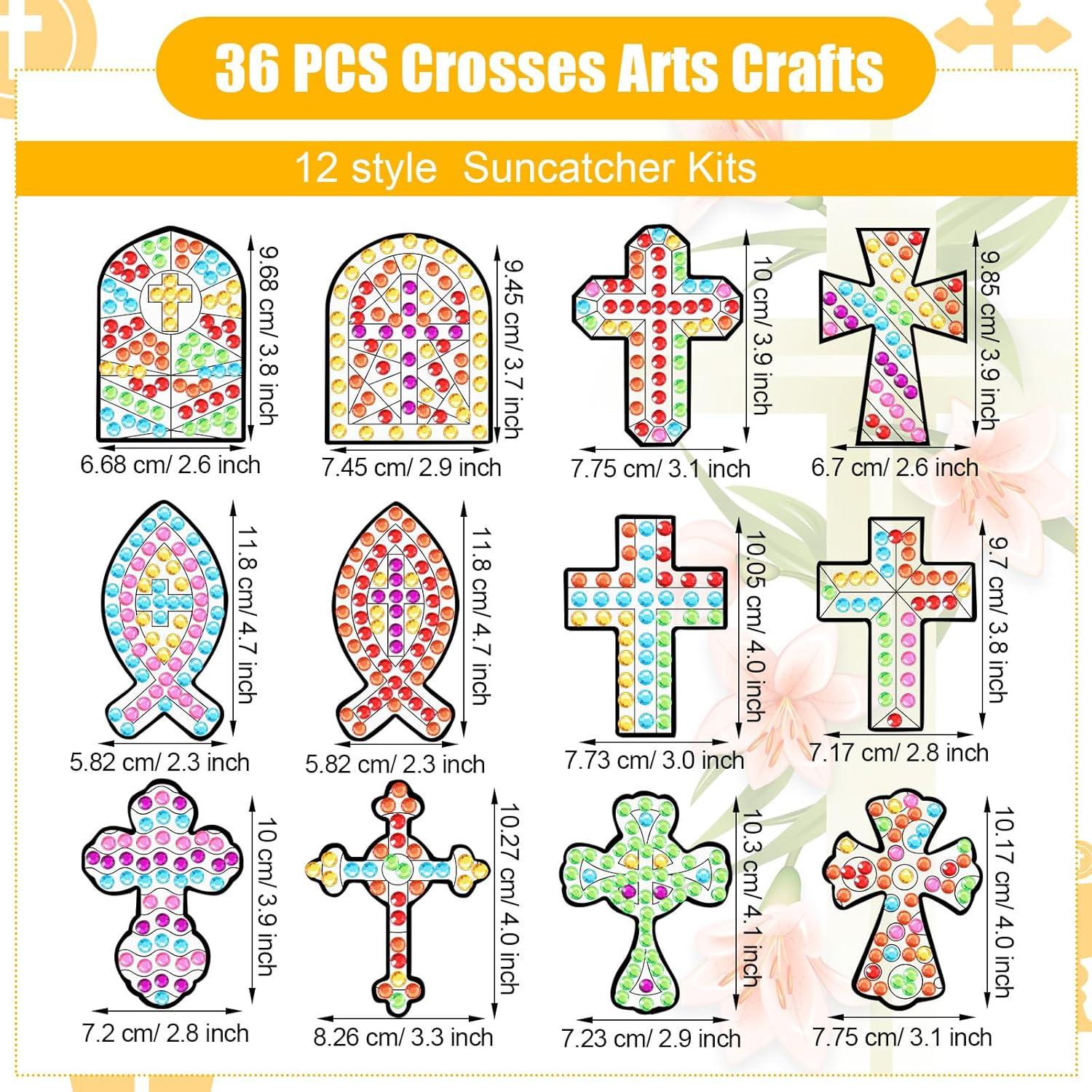 Kit de Manualidades de Atrapa Sol WinnerWhy 36 Piezas Cruz