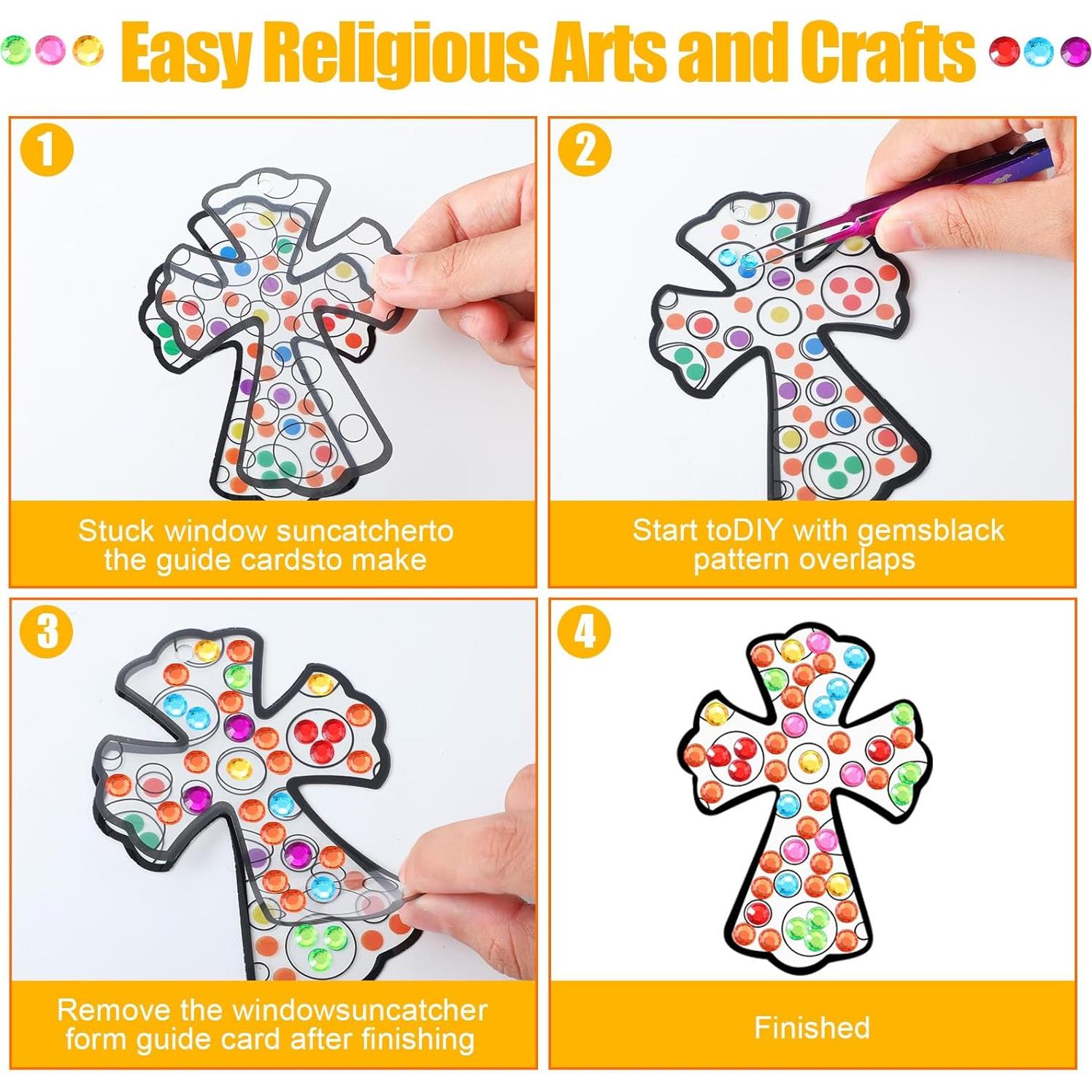 Kit de Manualidades de Atrapa Sol WinnerWhy 36 Piezas Cruz