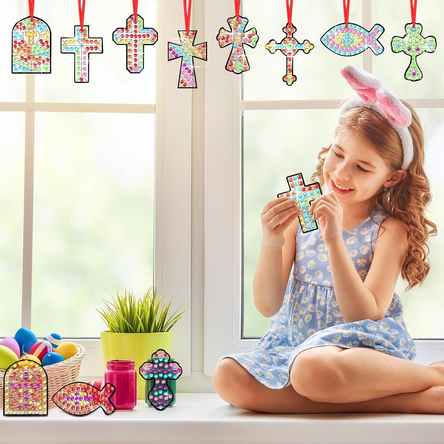 Kit de Manualidades de Atrapa Sol WinnerWhy 36 Piezas Cruz