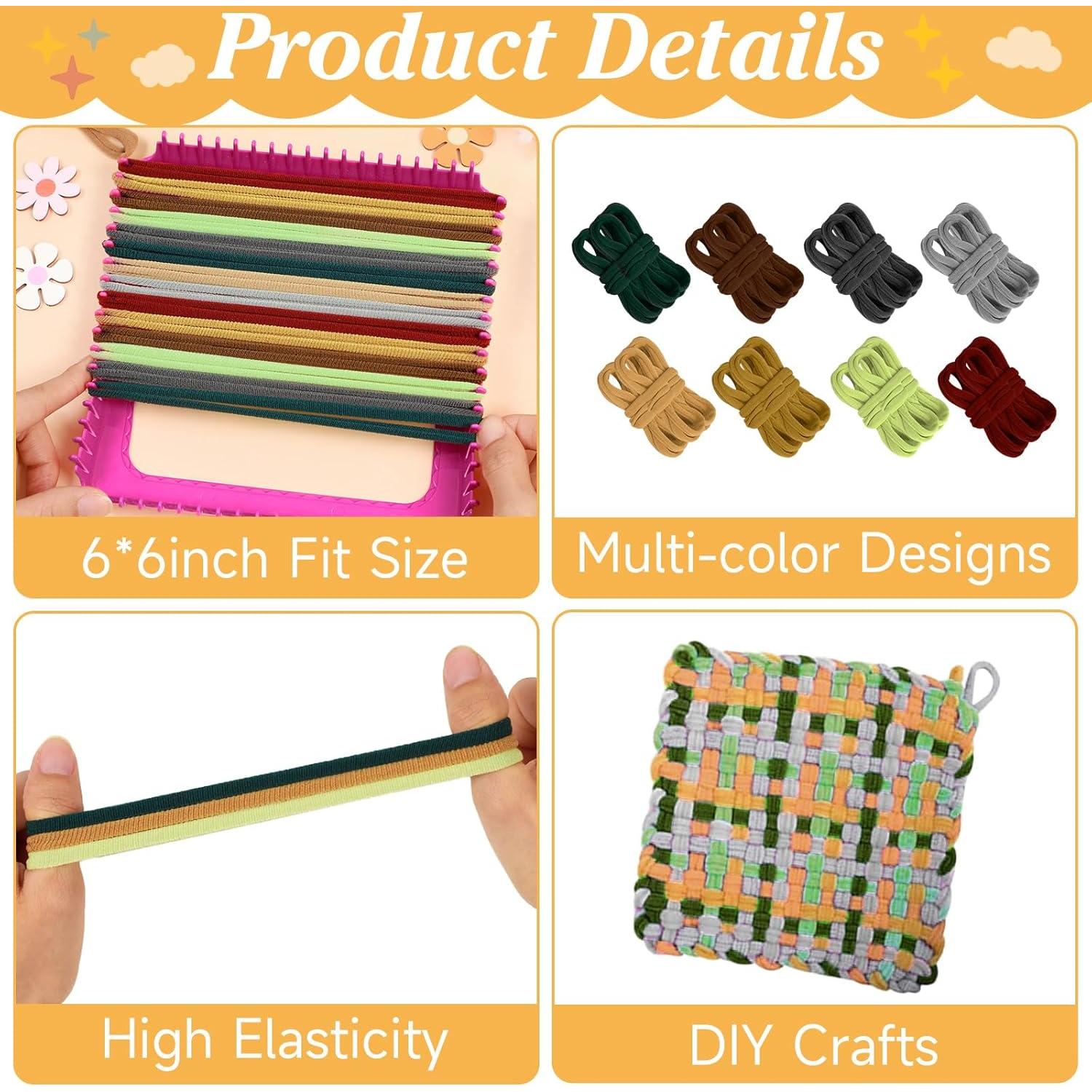 Kit de Anillos de Telar Naozinebi 600 Piezas Multicolores