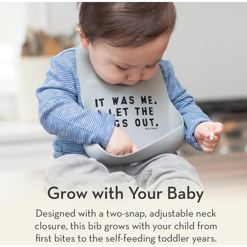 Babero de Silicona Bella Tunno para Bebés 4-36 meses