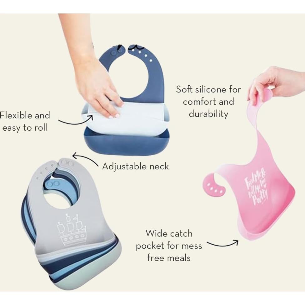 Babero de Silicona Bella Tunno para Bebés 4-36 meses