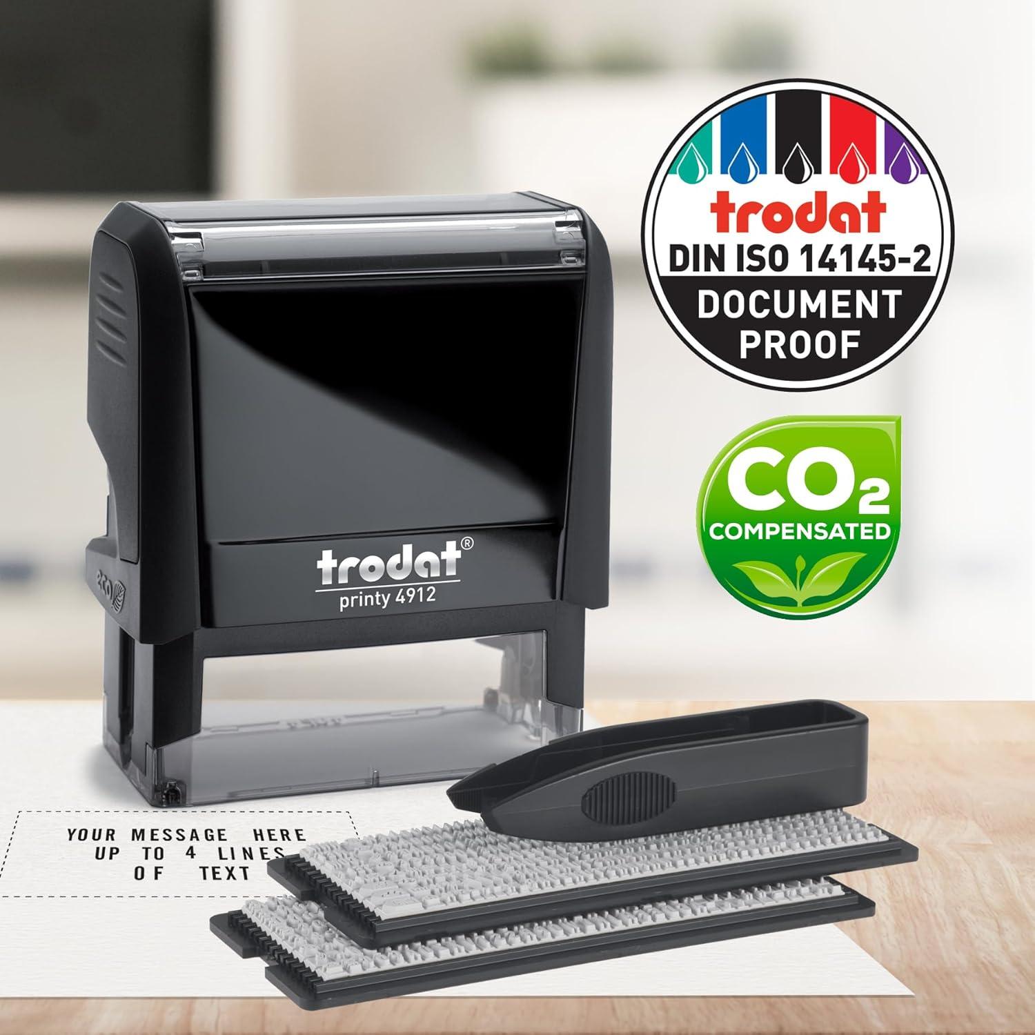 Sello Autoentintado Trodat Printy 4912 Personalizado 4 Líneas