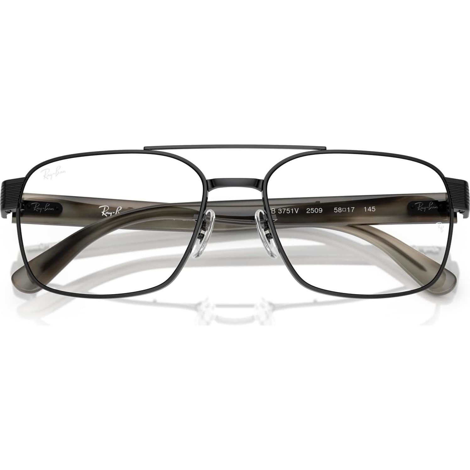 Gafas de Prescripción Ray-Ban RX3751V Cuadradas Negras