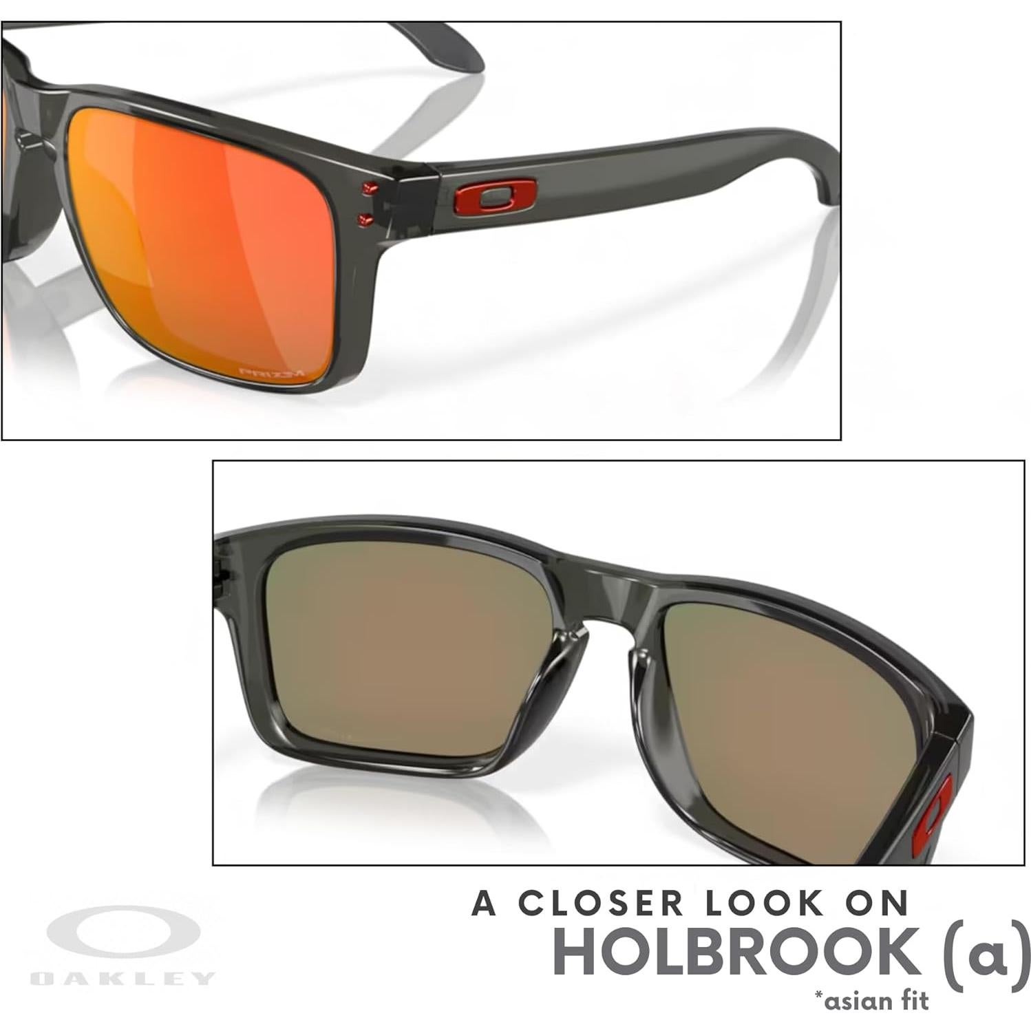 Gafas de sol Oakley Holbrook Ajuste Asiático OO9244 Humo Gris