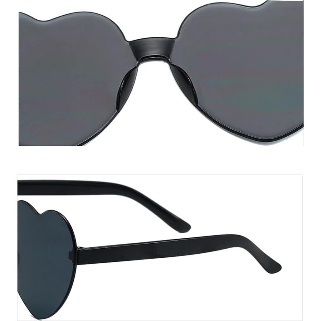 Gafas de Sol en Forma de Corazón ALVOGIMOR - 2 Paquetes UV400