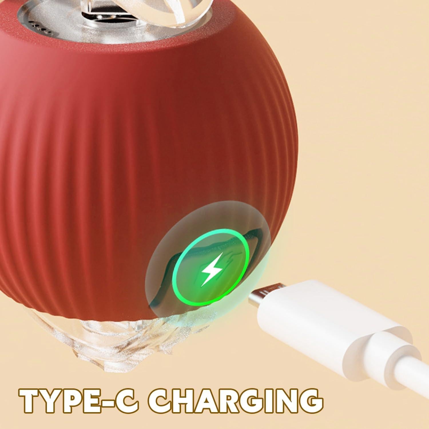 Bola Interactiva Chewie Viral para Perros y Gatos - Rojo