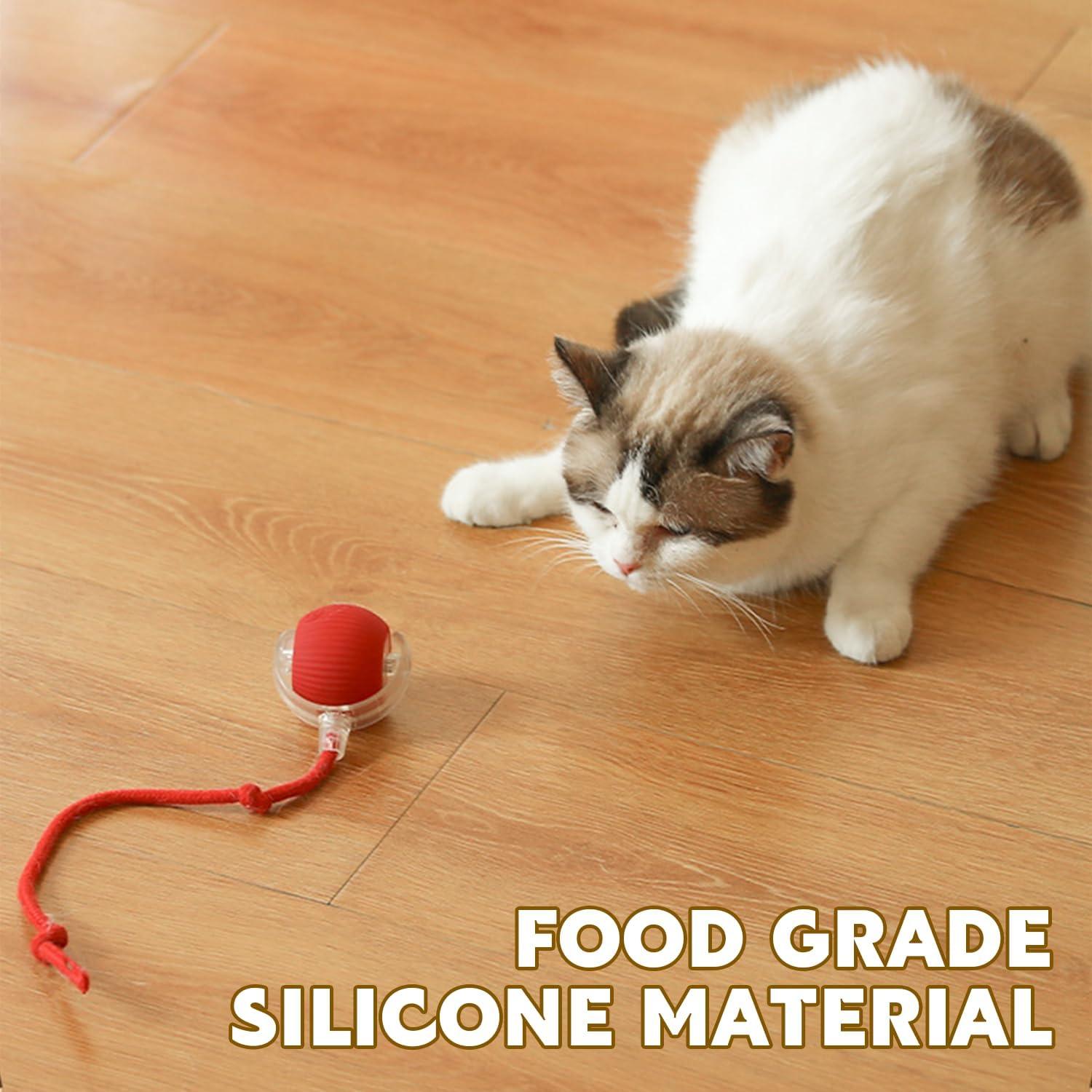 Bola Interactiva Chewie Viral para Perros y Gatos - Rojo