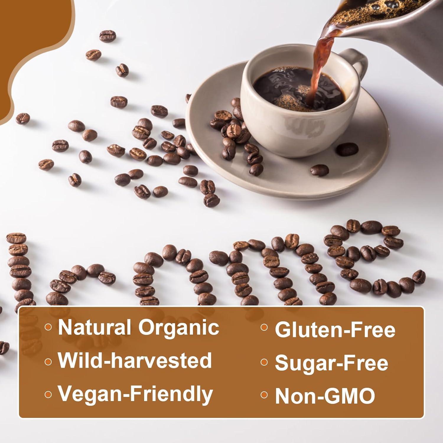 Café de Hongo Instantáneo B BEWORTHS 120g - Lion's Mane, Reishi, Cacao