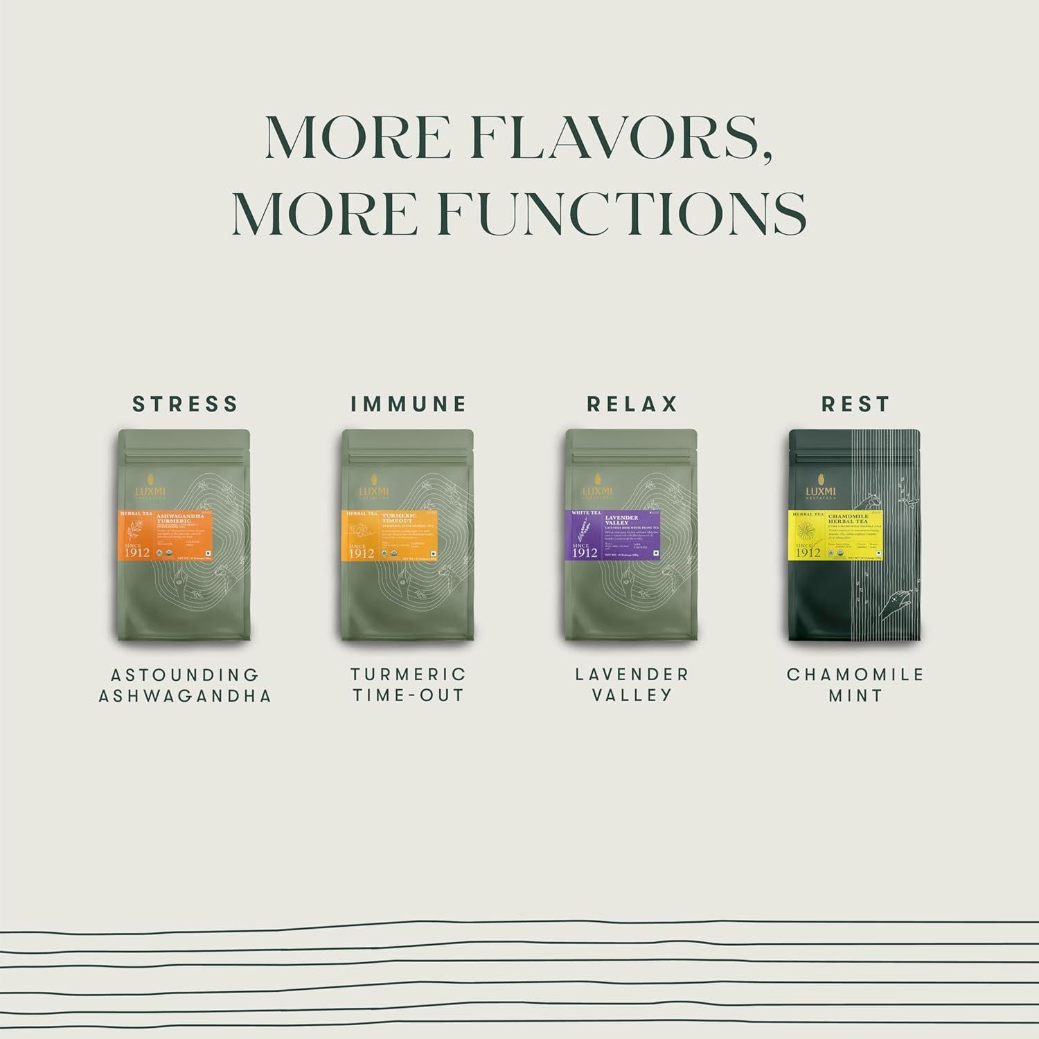 Té de Hibisco Rosa Orgánico Luxmi Estates - 50 Bolsitas