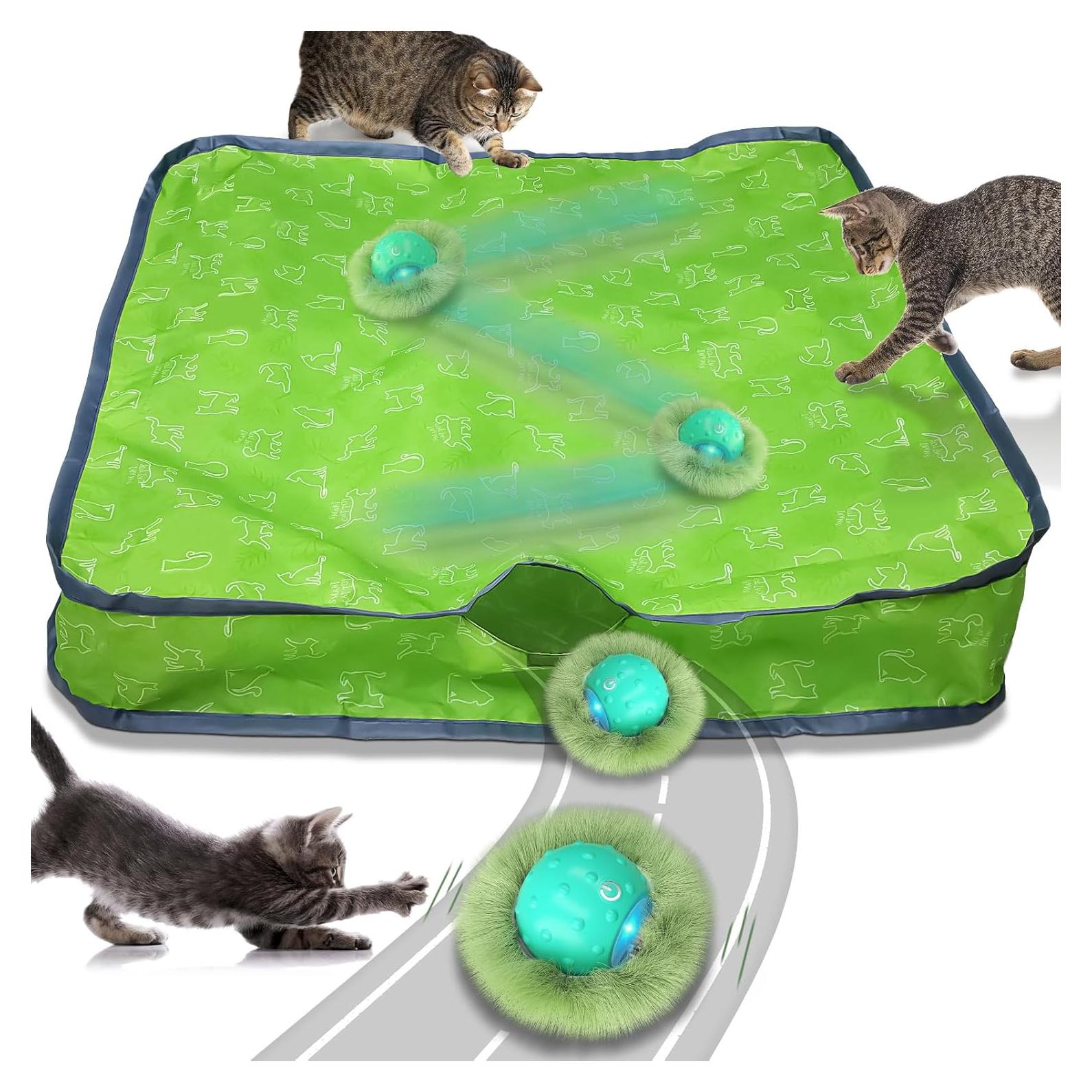 Juguete Interactivo para Gatos LEPLE P62 Bola Automática Verde