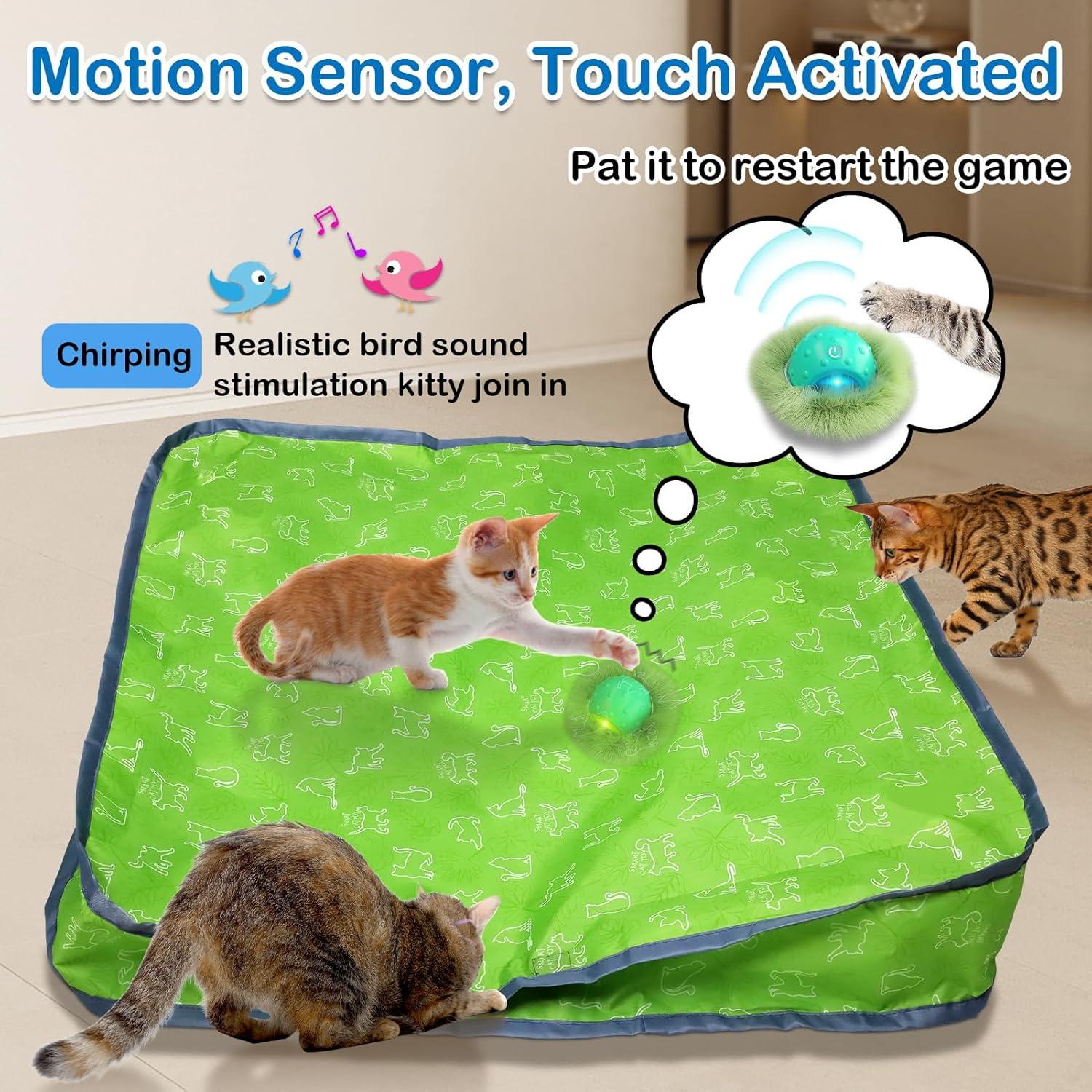 Juguete Interactivo para Gatos LEPLE P62 Bola Automática Verde