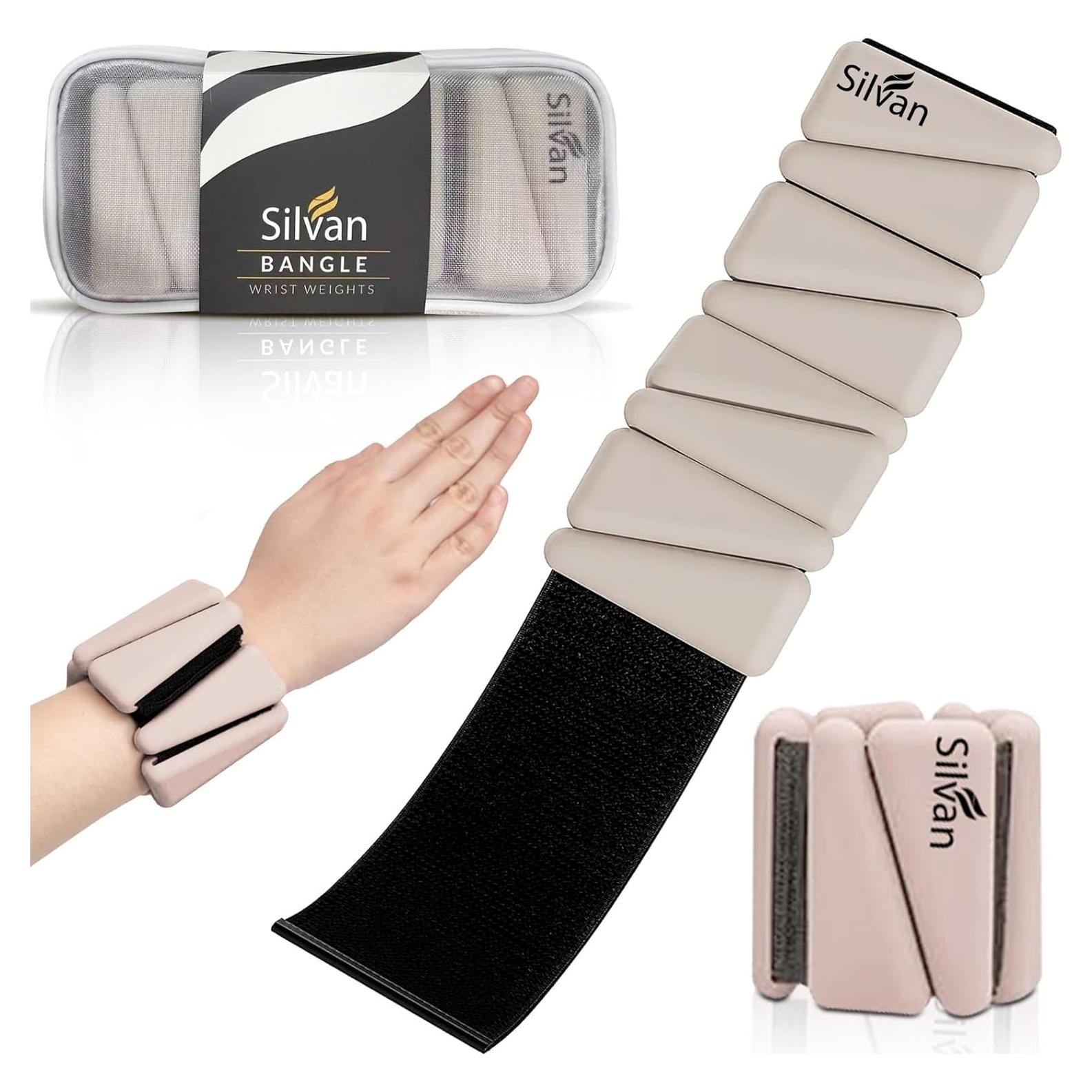 Conjunto de 2 Pesas para Muñeca y Tobillo 0.45 kg Silvan