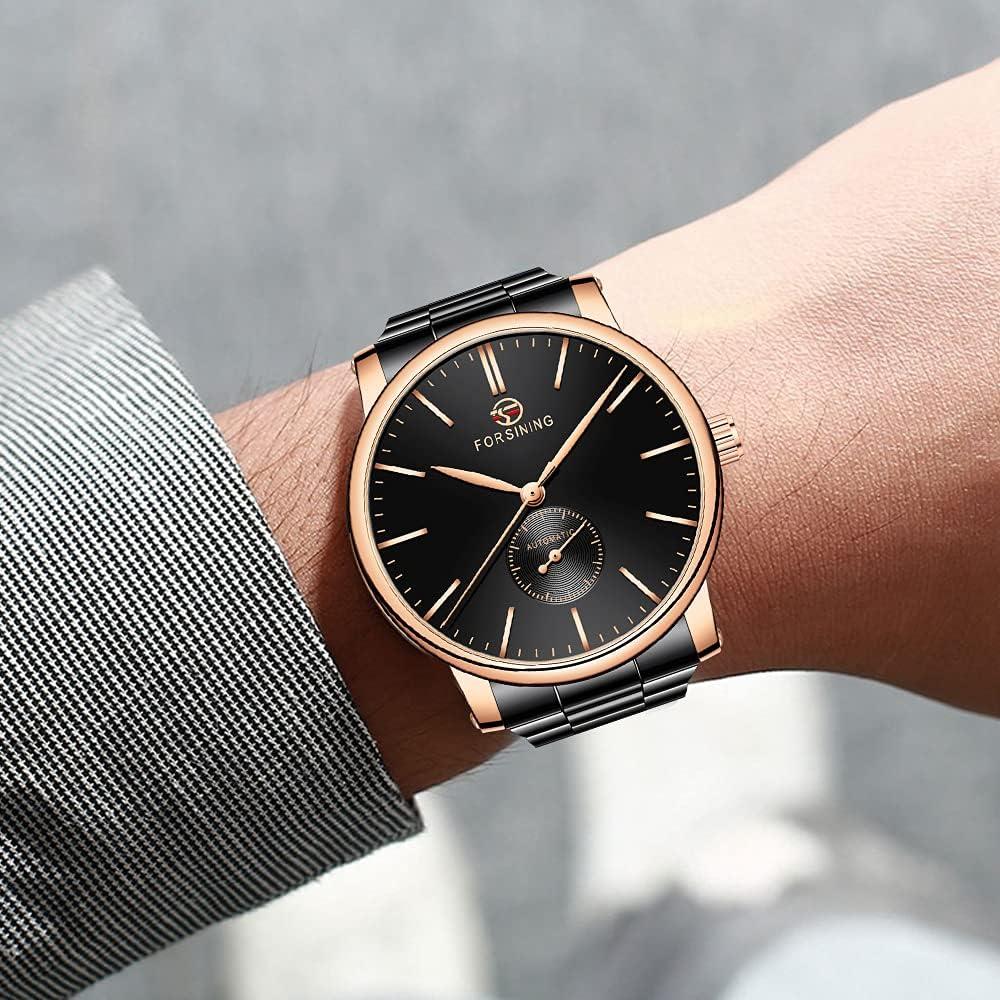 Reloj Mecánico Tiong Hombre Acero Inoxidable Luminiscente