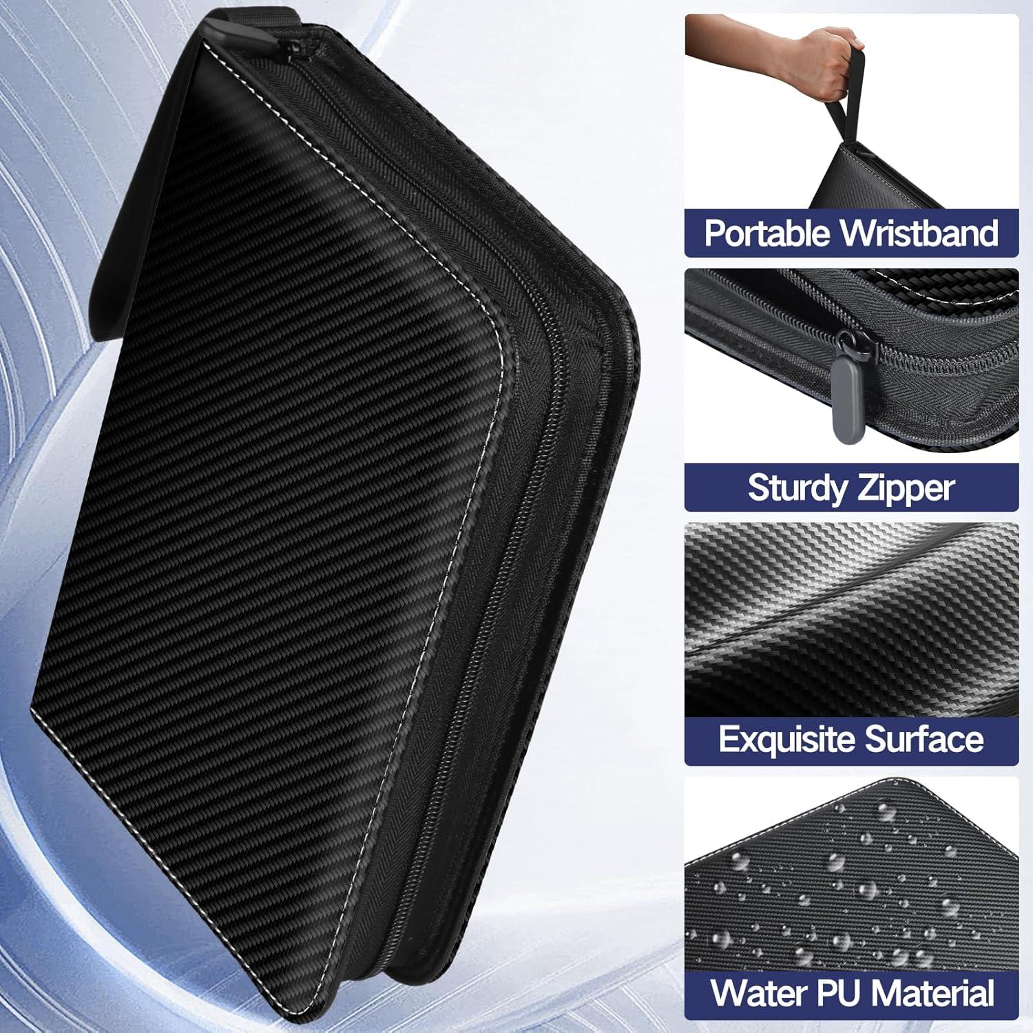 Carpeta de Cartas Winsing 900 Bolsillos Grande Negra