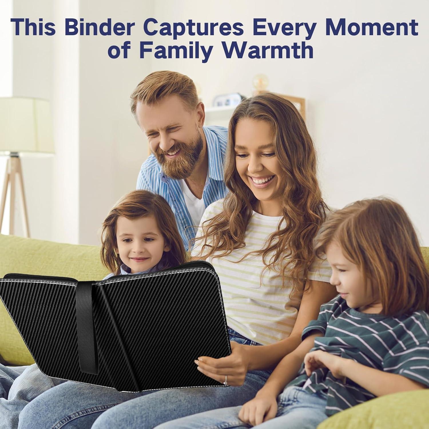 Carpeta de Cartas Winsing 900 Bolsillos Grande Negra