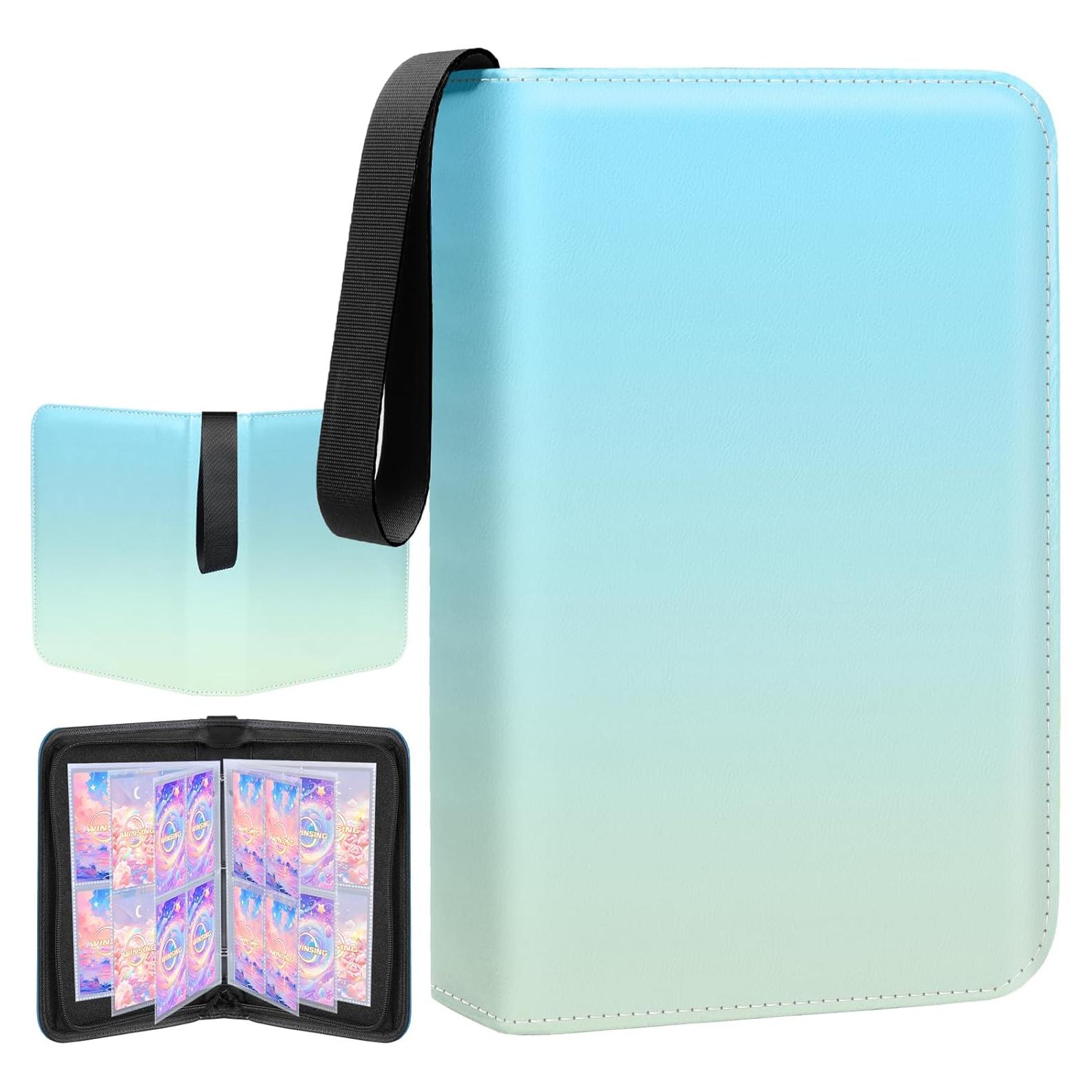 Carpeta de Cartas Winsing 400 Bolsillos Verde Pequeña