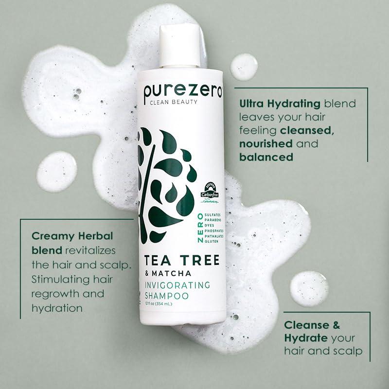 Set de Champú y Acondicionador Purezero Tea Tree 340g - Sin Sulfatos