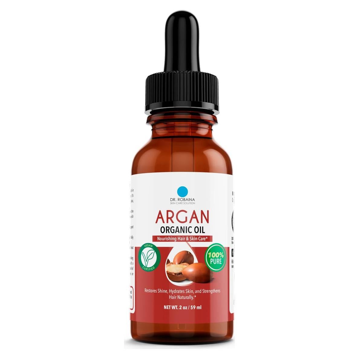 Aceite de Argán Puro Dr. Robaina 59 ml - Hidratante Rápido