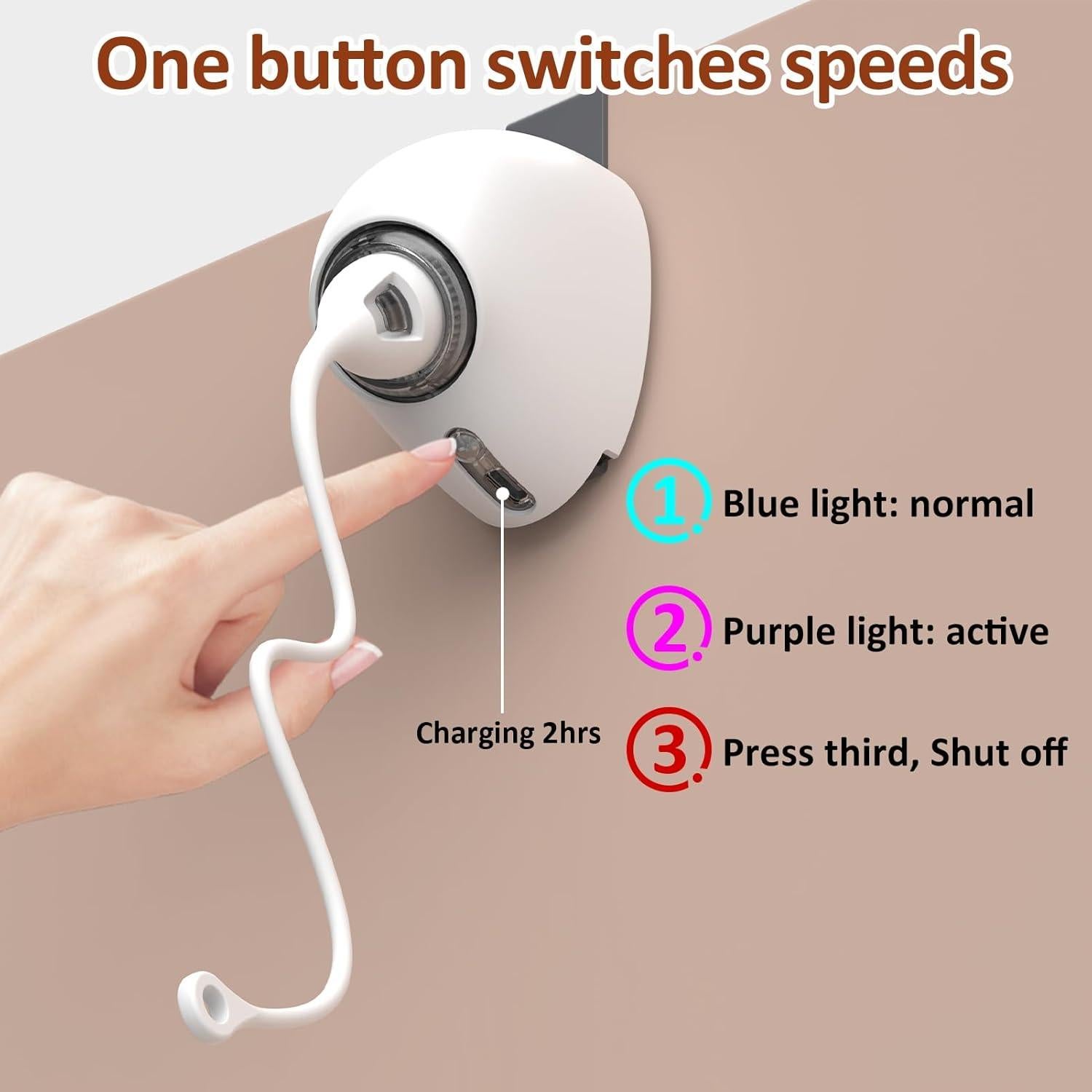 Juguete Electrónico para Gatos Mdupw con Plumas y Mylar