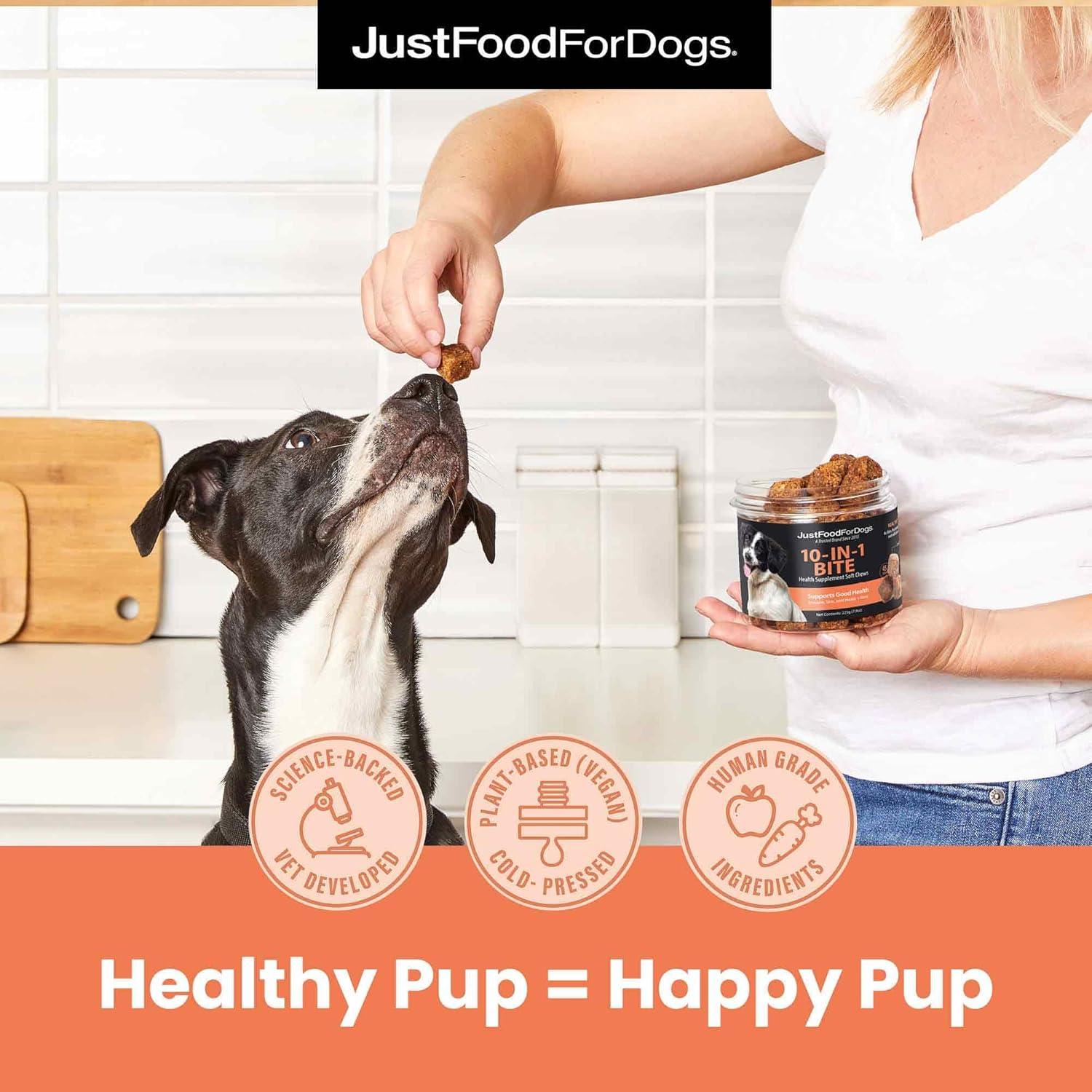 Suplemento Multifuncional 10-en-1 JustFoodForDogs 299g