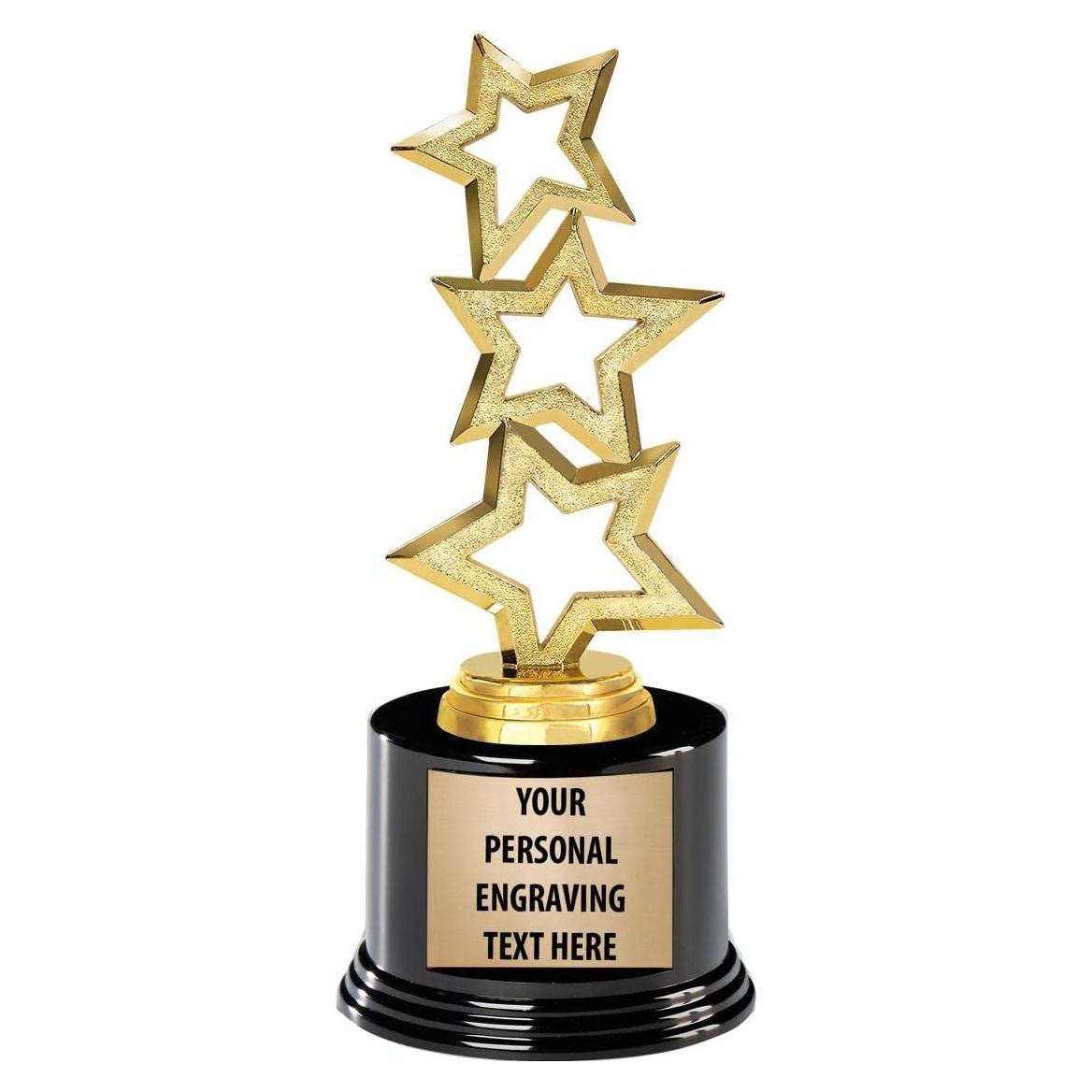 Trofeo Estrella de Oro Crown Awards 18.42 cm Personalizado