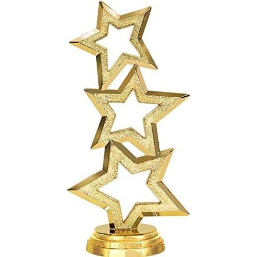Trofeo Estrella de Oro Crown Awards 18.42 cm Personalizado