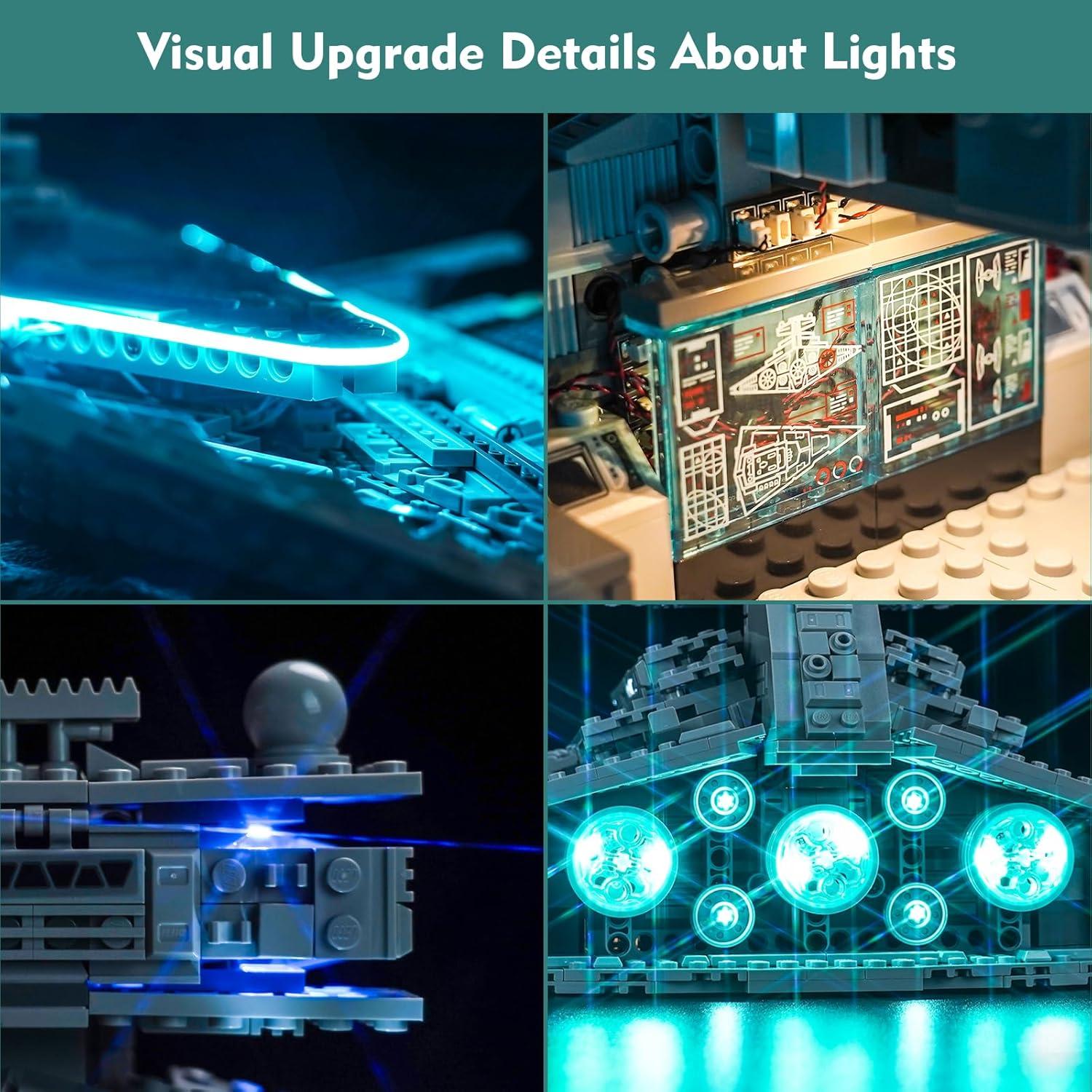 Kit de Luz LED LocoLee para LEGO 75394 Destructor Estelar