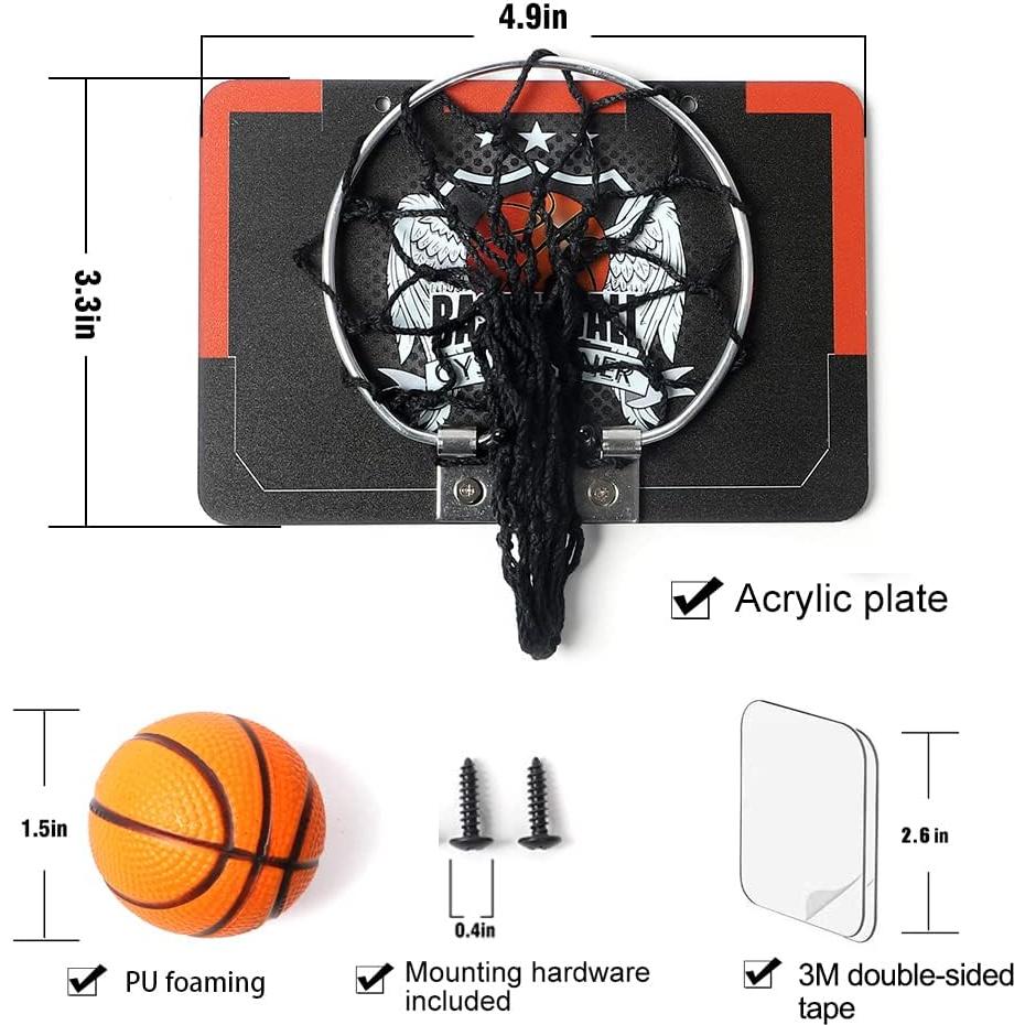 Aro de Baloncesto Mini JSGOD-GYSH para Escritorio Negro