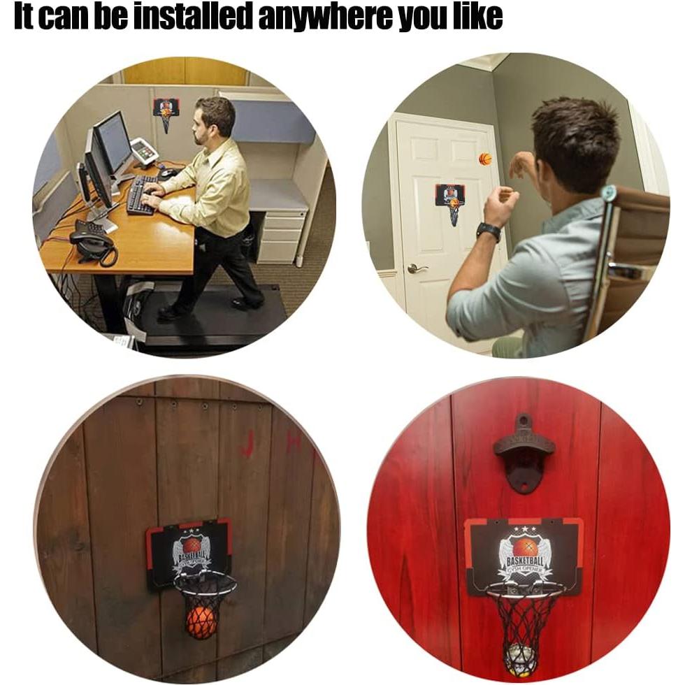 Aro de Baloncesto Mini JSGOD-GYSH para Escritorio Negro