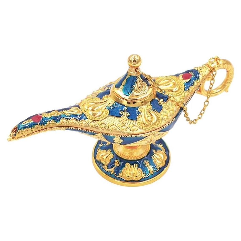 Lámpara Mágica de Genio Aladino Vintage Hourwof - Azul Pequeña