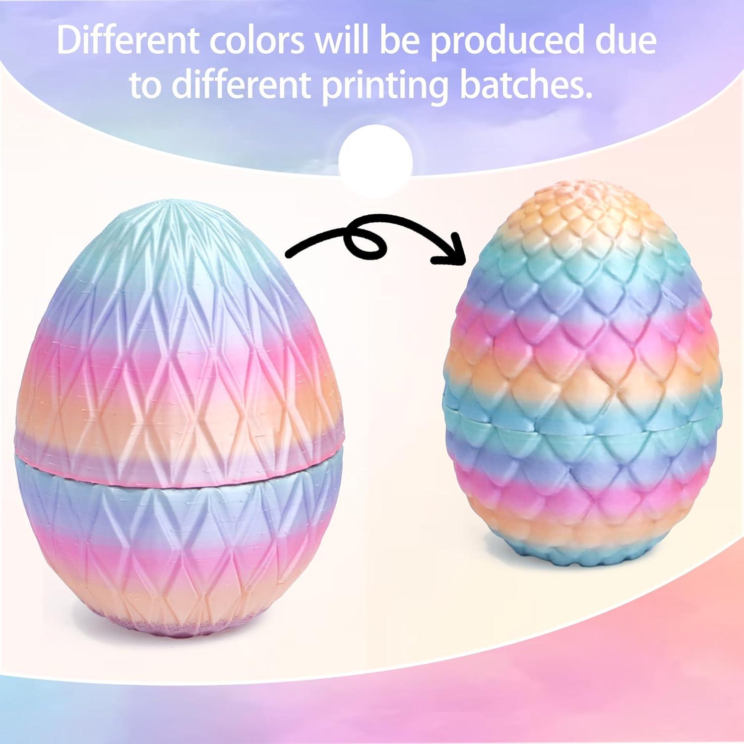 Huevo de Dragón Volador 3D Flavery - Decoración Colorida 10x14 cm