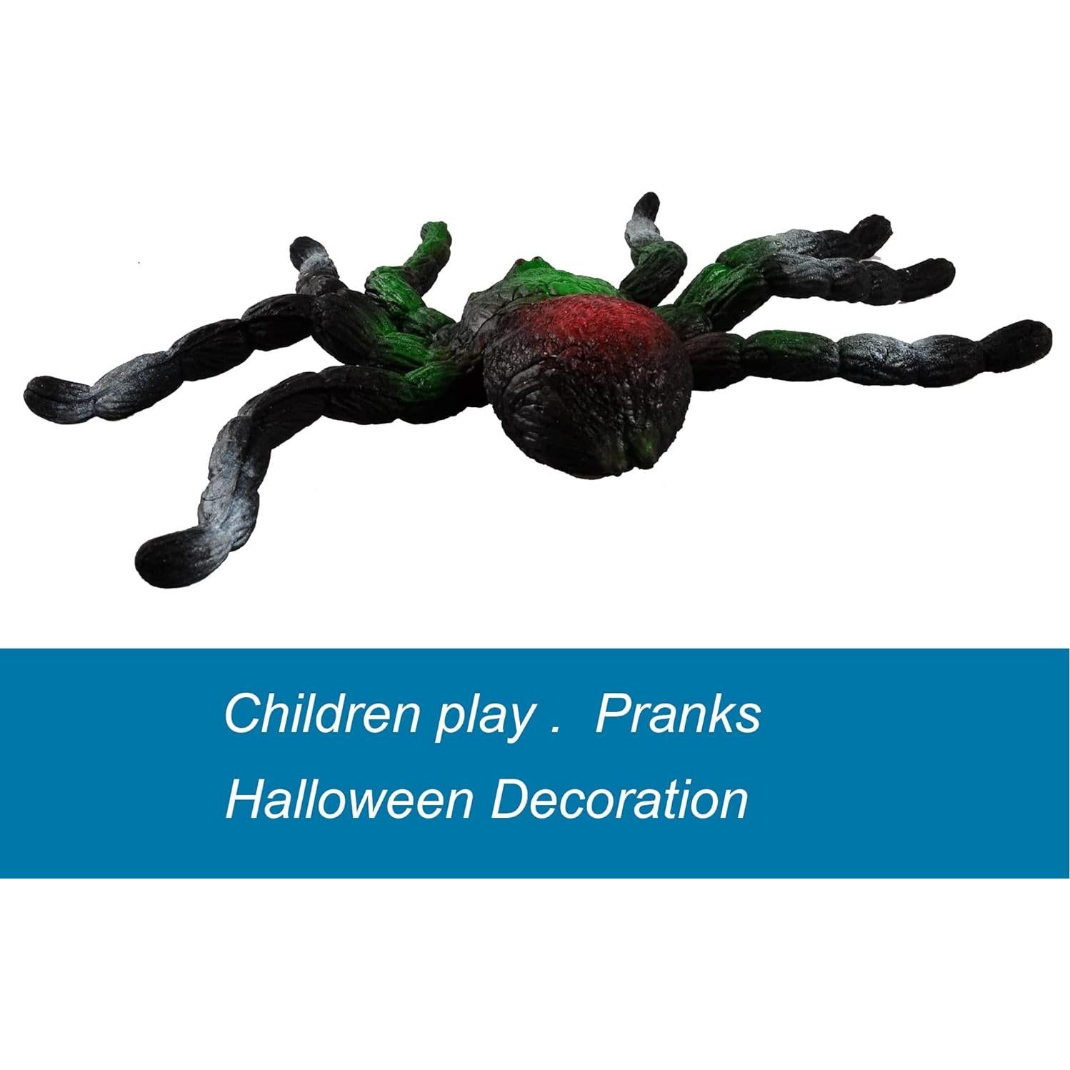 Araña de Goma Estirable BOHS - Juguete Realista para Halloween