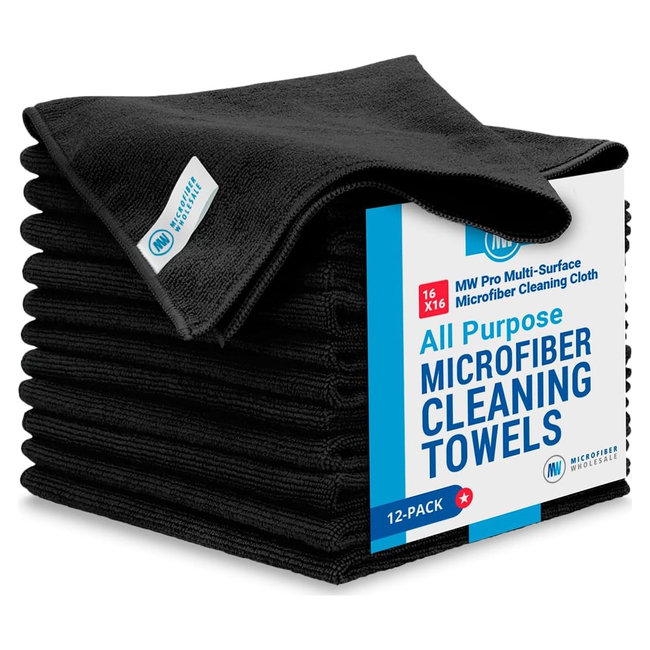 Toalla de Microfibra Premium Microfiber Wholesale - 12 Piezas 40.64cm