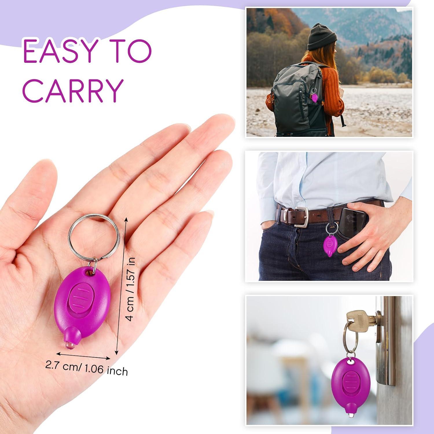 100 Mini Linternas UV de Llavero VIHOSE 395nm Portátiles