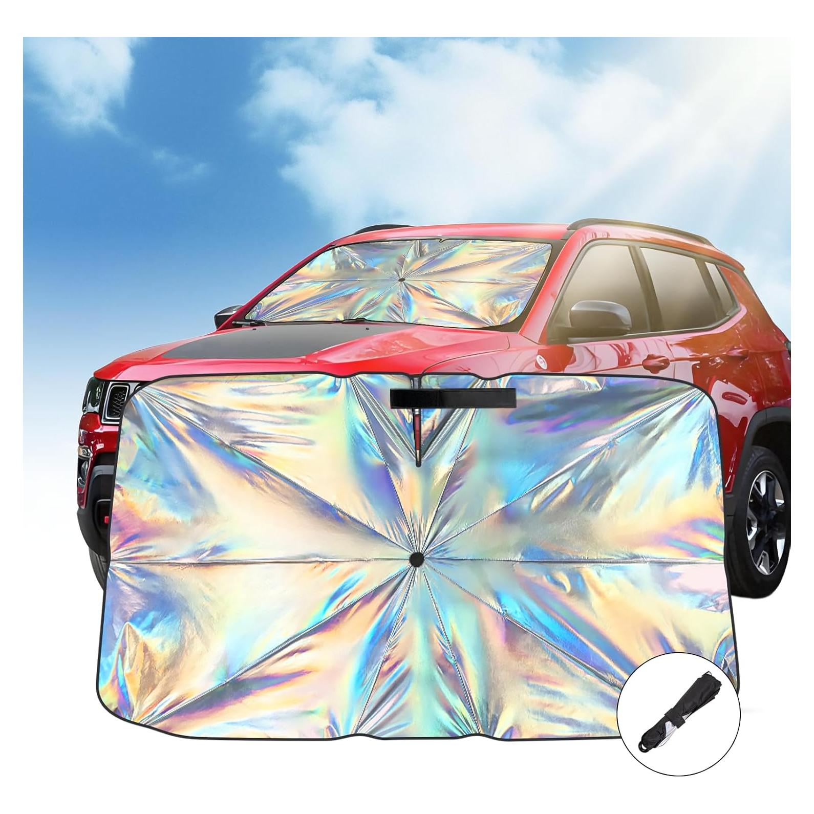 Parasol Plegable Aokway para Parabrisas XL 150x91cm UV