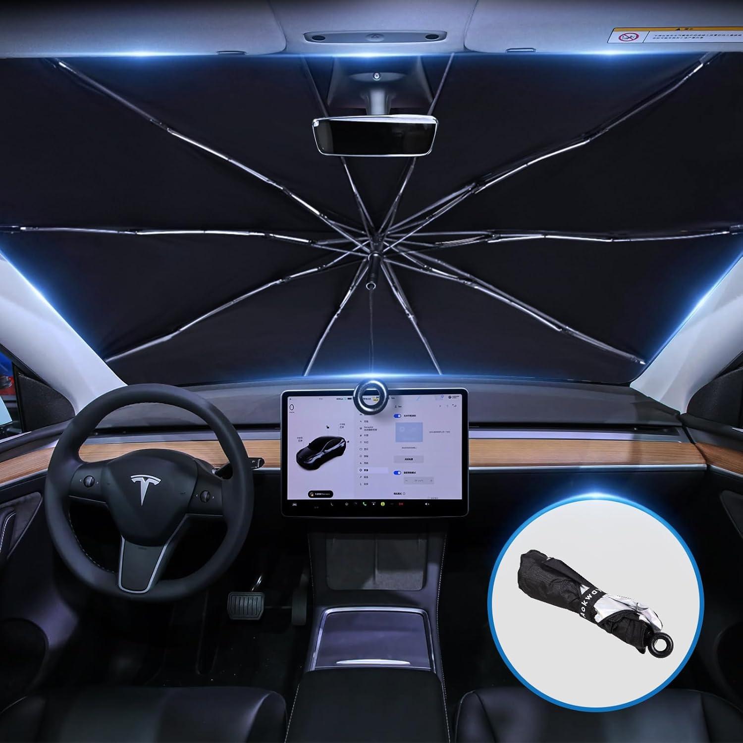 Parasol Plegable Aokway para Parabrisas XL 150x91cm UV