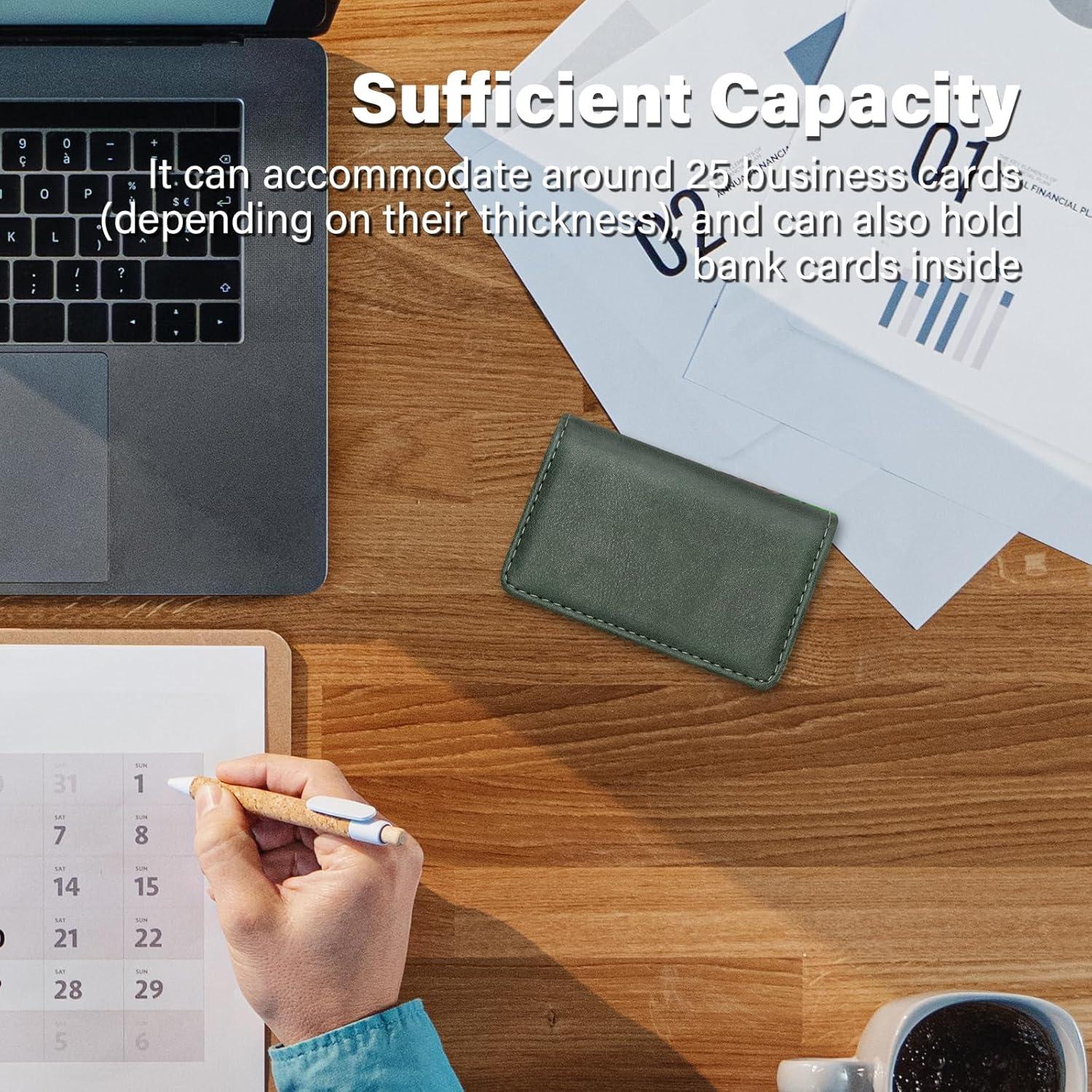 Billetera Bloqueadora RFID AIDEE Cuero Minimalista Verde