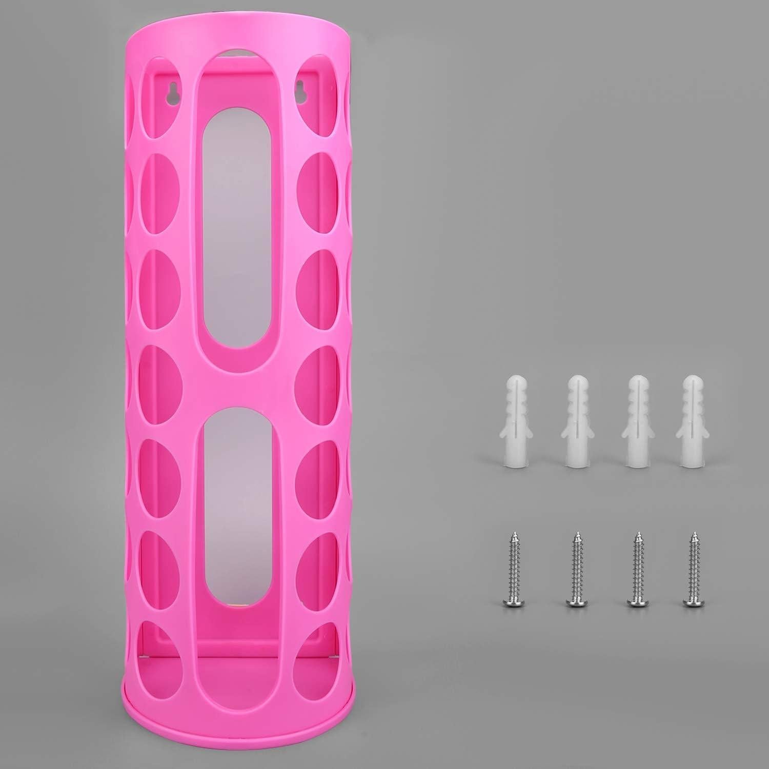 Dispensador de Bolsas de Montaje en Pared Lunies Rosa 2 Pzs