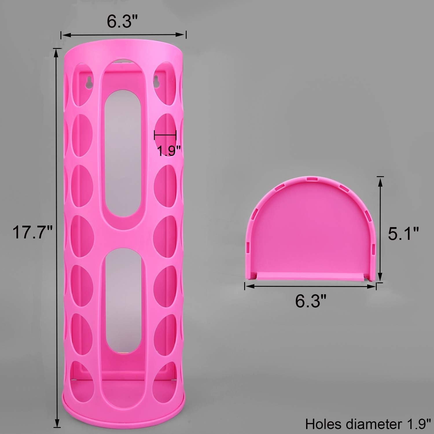 Dispensador de Bolsas de Montaje en Pared Lunies Rosa 2 Pzs