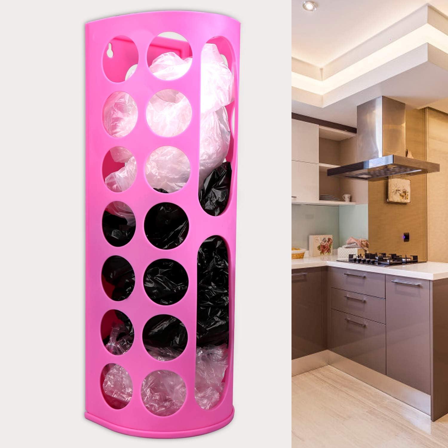 Dispensador de Bolsas de Montaje en Pared Lunies Rosa 2 Pzs