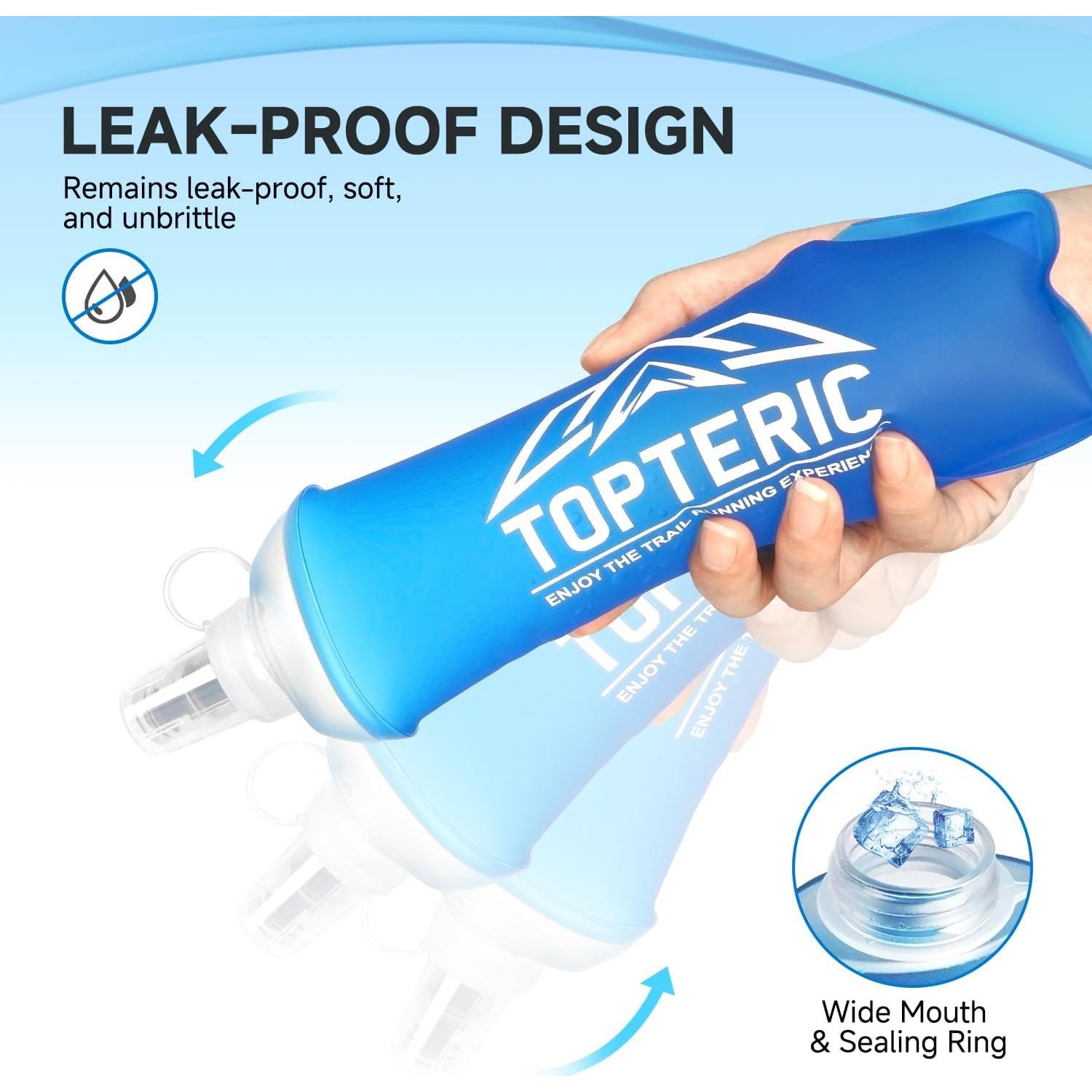 Botella de Agua Plegable TOPTERIC 150ml TPU Libre BPA