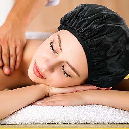 Gorro de Ducha Geyoga 2 Pcs Microfibra Impermeable Patrón Bonito