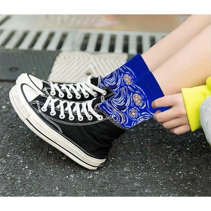 5 Pares de Calcetines Divertidos Chalier Arte Multicolor