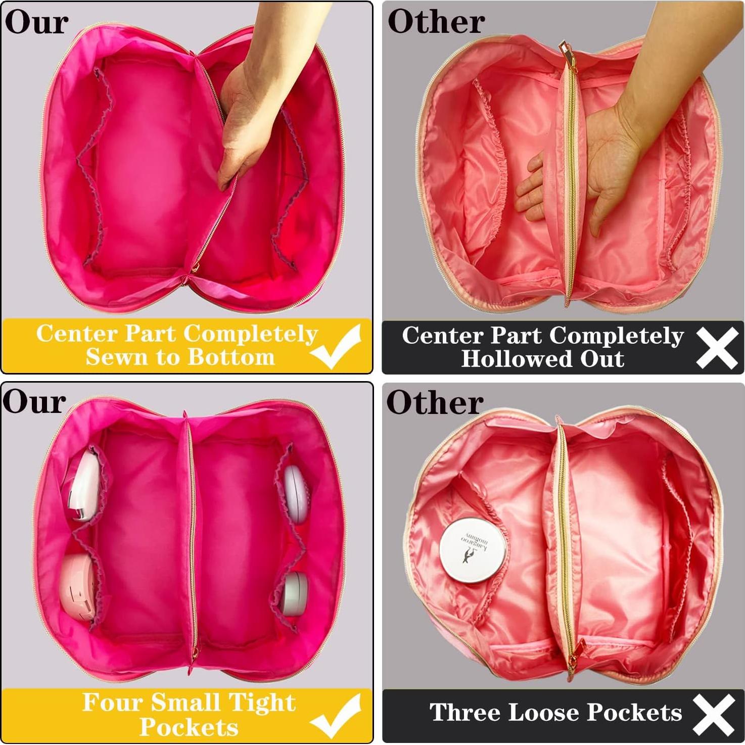 Bolsa de Maquillaje Stoney Clover Rosa Nylon 35.56x13.97x3.56 cm