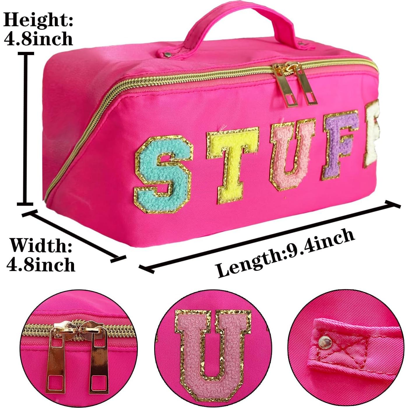 Bolsa de Maquillaje Stoney Clover Rosa Nylon 35.56x13.97x3.56 cm